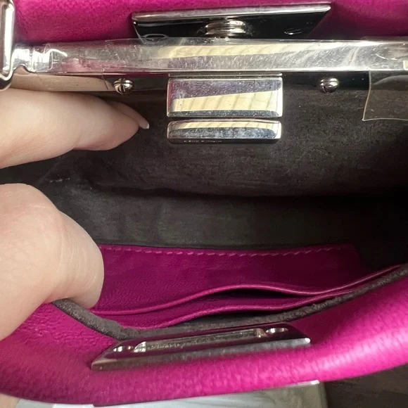Fendi micro peekaboo fuchsia bag - Picture 13 of 14
